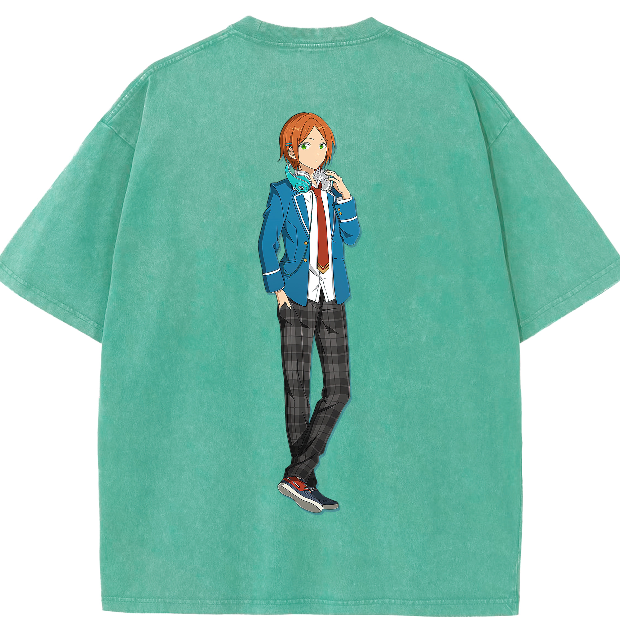 （画像用） あんさんぶるスターズ! Ensemble Stars 綿100% ヴィンテージ風 半袖Tシャツ（背面プリント）